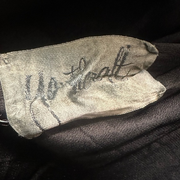 Vintage Black Wool Coat w/Fur Collar - Picture 10 of 15